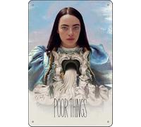Poor Things (2023) Movie Poster Bar Cafe living room bedroom wall trim Materia lMetal Mounting Type Wall Mount Tin Sign, 8X12 Inch (20X30 CM)