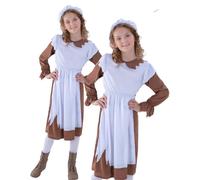 Poor Victorian Costume Girls Book Day Fancy Dress Outfit Kids Educational