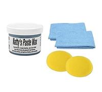 Poorboy's World Nattys Carnauba Paste Wax Blue Natty's 8oz + 2 Free Cloths & Pads