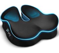 POOTACK Coccyx Cushion - Ergonomic Seat Cushion for Tailbone Pain, Memory Foam Sciatica Cushion for Office Chair, Car Seat, Wheelchair & Gaming, Portable Seat Pad for Long Sitting & Driving