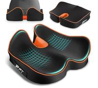 POOTACK Seat Cushion, Ergonomic Coccyx Cushion for Tailbone Discomfort, Relief Coccyx & Hemorrhoid Stress Memory Foam Seat Cushion for Office Chair, Car, Wheelchair Gamming Chair, Non-Slip Seat Pad