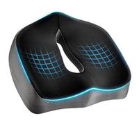 POOTACK Seat Cushions - Memory Foam Office Chair Cushion with Supportive Design, Non-Slip Car Seat Cushion Pad for Long Sitting, Gaming, Travel and Home Use