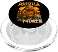 Poozilla Monster Toilet King - Poop Explosive Diarrhea Meme PopSockets PopGrip for MagSafe