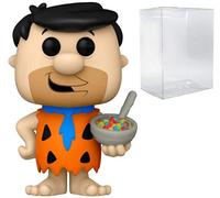POP Ad Icons: Fruity Pebbles - Fred Flintstone with Cereal Funko Pop! Vinyl Figure (Bundled with Compatible Pop Box Protector Case), White, green, 3.75 inches