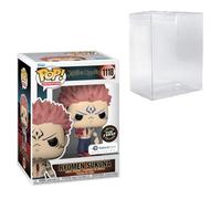 POP! Animation: Jujutsu Kaisen - Ryomen Sukuna W/Heart Glow in The Dark Chase #1118 Exclusive Bundled with Compatible Box Protector Case