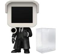 POP Animation: Skibidi Toilet - Cameraman Funko Vinyl Figure (Bundled with Compatible Box Protector Case), Multicolor, 3.75 inches