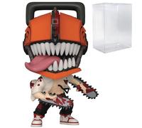 POP Anime: Chainsaw Man - Bloody Chainsaw Man Limited Edition Chase Funko Vinyl Figure (Bundled with Compatible Box Protector Case), Multicolored, 3.75 inches