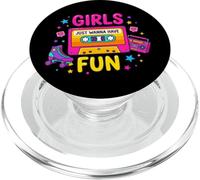 Pop Art 80s Music Elements Girls Just Wanna Have Fun PopSockets PopGrip for MagSafe
