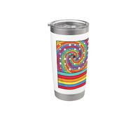 POP Art American Flag Rainbow Pride Stainless Steel Insulated Tumbler