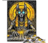 Pop-art Anubis 1000 Piece Jigsaw Puzzles for Teenagers Gifts, Challenging Difficult Deal As Gifts for The Whole Family (50x75cm)