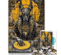 Pop-art Anubis 1000 Pieces Jigsaw Puzzle for Adults& Teens,Challenging Game And Family Play for Is Ideal As A Gift for The Whole Family 38x26cm