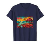 Pop Art Beach Hut T-Shirt