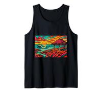 Pop Art Beach Hut Tank Top