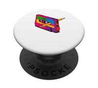 Pop Art Cassette Player Music Tape Recorder PopSockets Adhesive PopGrip