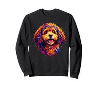 Pop Art Cavapoo Lovers Design Womens Cavapoo Dog Sweatshirt