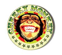 POP ART - CHEEKY MONKEY - 38mm Small Badge