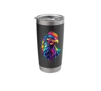 Pop Art - Colorful Rhode Island Red Stainless Steel Insulated Tumbler