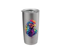 Pop Art - Colorful Rhode Island Red Stainless Steel Insulated Tumbler