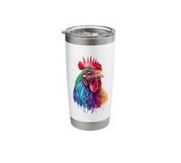 Pop Art - Colorful Rhode Island Red Stainless Steel Insulated Tumbler