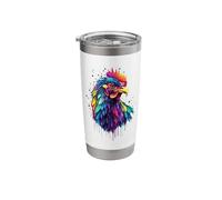 Pop Art - Colorful Rhode Island Red Stainless Steel Insulated Tumbler