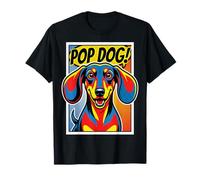 Pop Art Dachshund Comic Dog T-Shirt
