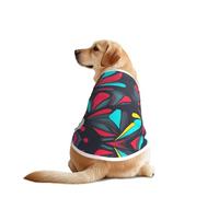Pop Art Dog Shirt Vest Dog Clothes- Breathable Cooling for Big Dogs, Sun Protection Comfort Wear for Golden Retriever, Husky, Alaska Outdoor Activities 5X-Large
