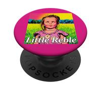Pop Art Girls' T-Shirt Comic Portrait Little Rebel Graphic PopSockets Adhesive PopGrip