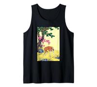 Pop Art Hound Dog Comic Style Vintage Illustration Tank Top