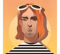 Pop Art Icons Kurt Cobain Card: Greetings Card