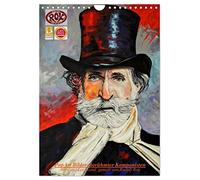 Pop art images of famous composers UK-Version (Wall Calendar 2026 DIN A4 Portrait), CALVENDO 12 Month Wall Calendar