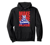 Pop Art - Make Some Noise Cat DJ Pullover Hoodie