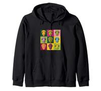 Pop Art Marcus Aurelius Stoic Zip Hoodie