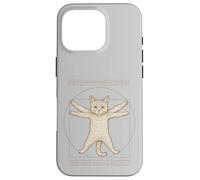 Pop Art Michelangelo's Anatomy Cat Funny Case for iPhone 16 Pro