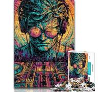 Pop-art Michelangelos David Statue Jigsaw Puzzles for Adults 1000 Jigsaws,Challenging To Complete But Fun And Humorous Unique Home Decor And Gifts 38x26cm