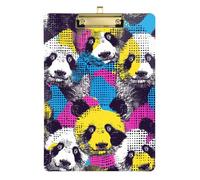 Pop Art Pandas Nurse Clip Board Waterproof for Nursing Student Trade Quest Size 9 x 12 Gold