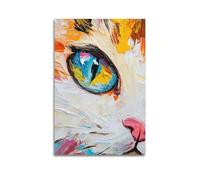 Pop Art Pet Wall Art, Hanging Paintings Poster, Stylish Colorful Banksy Themed Corgi Graffiti Prints Deliver Vivid Visual Appeal, Elegant Modern Animal Artwork for Bathroom Living Room 12x18inch(30x4