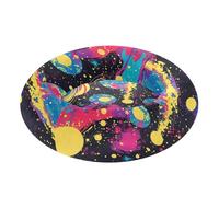 Pop Art Planets Pet Cat Bed Anxiety Relief Orthopedic Dog Bed for Small Size Pets Sleeping S