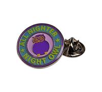 Pop Art Products Badges Northern Soul Badge - All Nighter: Night Owl Pin Badge