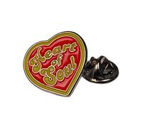 Pop Art Products Badges Northern Soul Badge - Heart of Soul Heart Shaped Pin Badge