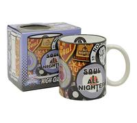 Pop Art Products Northern Soul Mug. Coffee Tea Cup. Cool Funky 70's Music Retro Stylish Gift, Ceramic, 250ml