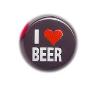 Pop Art Products Various Button Badges (I Heart Beer)