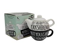 Pop Art Products Yorkshire Always Tell a Yorkshireman Teapot and Mug - Gift Boxed Teapot and Mug Cup