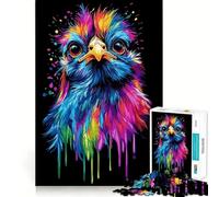 Pop Art Rainbow Silkie Chi Jigsaw Puzzles for Adults 1000 Pieces Clear Logic Toy Quiet Hobby Perfect Cut Stylish Gift (38x26cm)