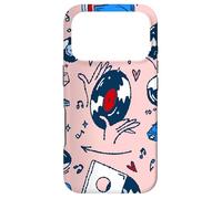 pop art record collector music lover vintage heart 70s disco Case for iPhone 17 Pro
