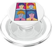 Pop Art Retro 60s Vintage Love Graphic Artist Portrait Head PopSockets PopGrip for MagSafe