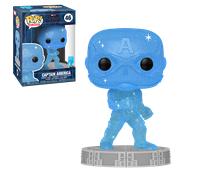 Funko 57614 POP Artist Series Infinity Saga- Cap AmericaBU