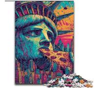 Pop Art Statue of Liberty JigsawPuzzle 1000 Pieces for Teenagers, Suitable for People Aged 14 And Above Home Decoration Gift Ideas (26x38cm)