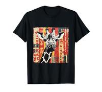 Pop Art Style Giraffe Portrait T-Shirt