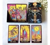 Pop-Art Tarot for Beginners - 78 Classic Cards with Guide Book and Printed Meanings