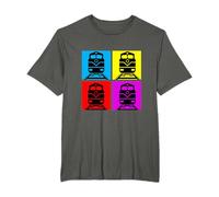 Pop Art Train Trains Locomotive Steam Train Railway Locomotive Gift T-Shirt